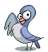Animated pixel art pigeon from Find the Dragon
